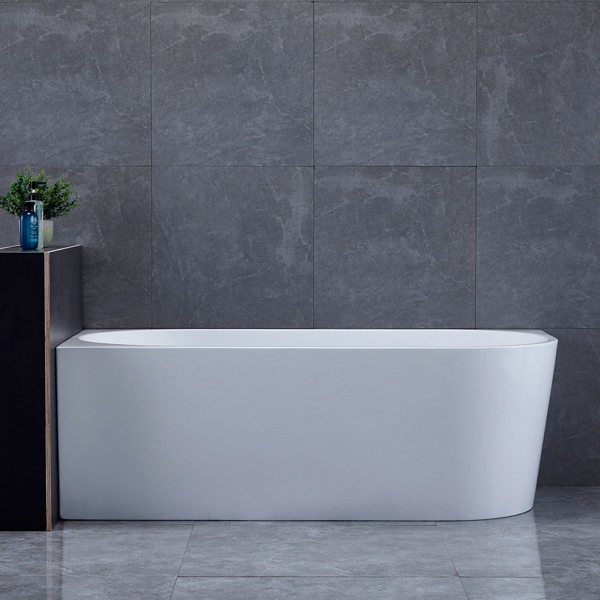 Ванна акриловая Vincea VBT-402-1700L, 1700*800*580, цвет белый, левая, слив-перелив в комплекте, хром