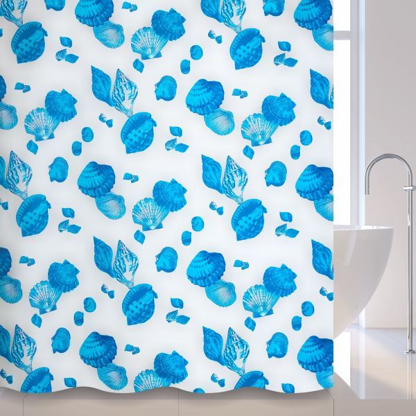 Штора для ванной комнаты Savol S-01718D, ракушки