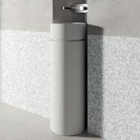 Kerasan  Oke Пьедестал для раковины 5540,слив в пол с креплением WB5N, цвет: белый матовый