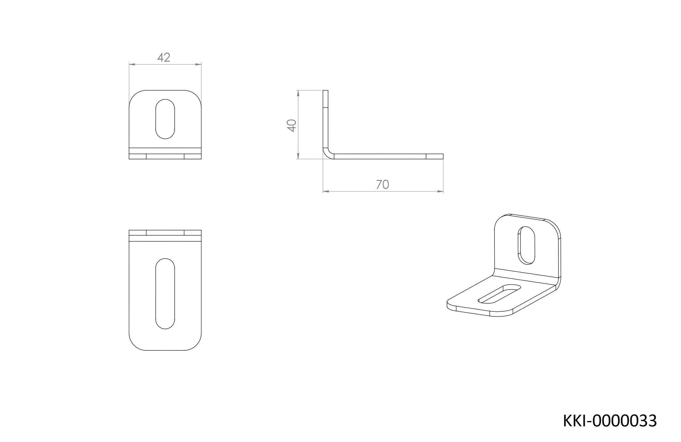 Комплект креплений для инсталляции к стене (угловой монтаж) 75 -105 мм Aquatek KKI-0000033 Комплект креплений для инсталляции к стене (угловой монтаж) 75 -105 мм Aquatek KKI-0000033