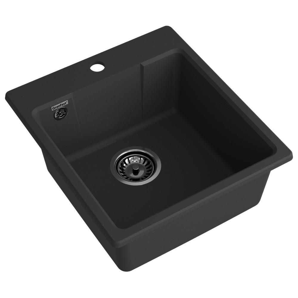 Кухонная мойка GranFest URBAN 644, черный, артикул 644 черный