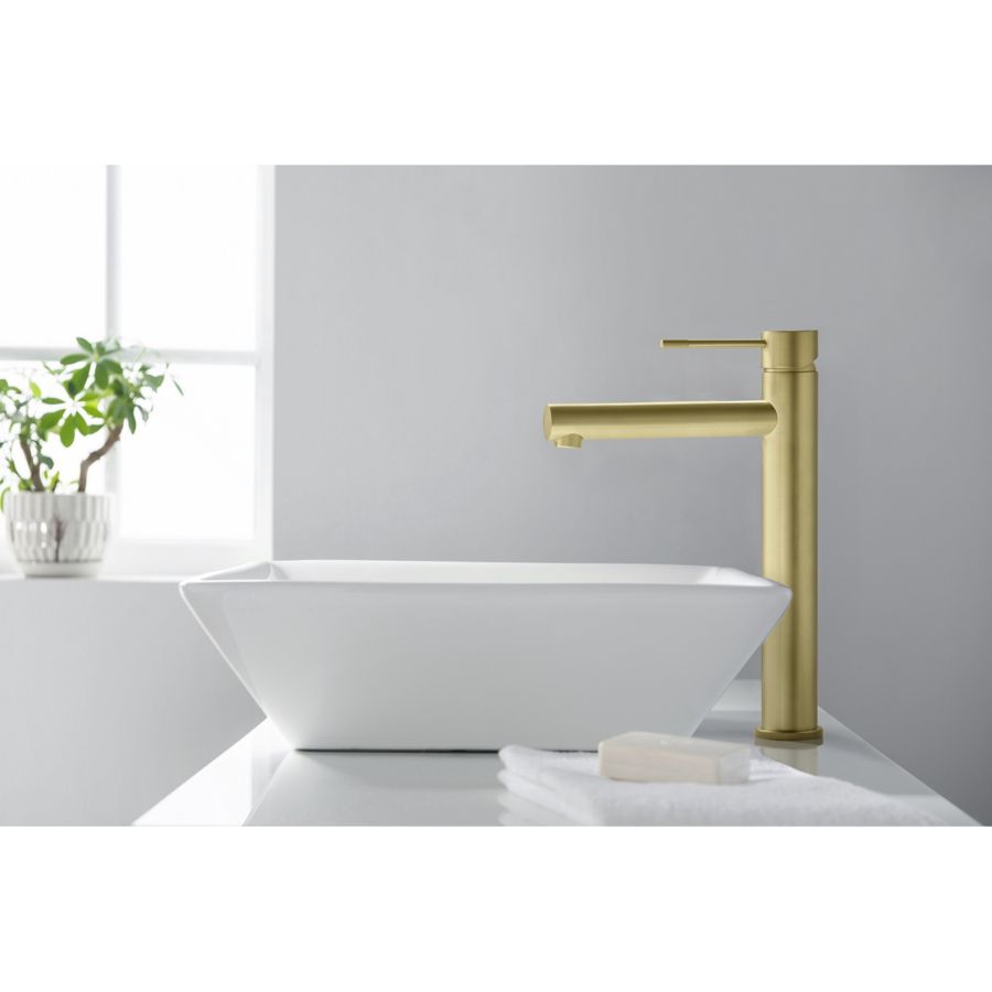 Смеситель для раковины-чаши Timo Saona 2311/17F золото матовое, артикул 2311/17F