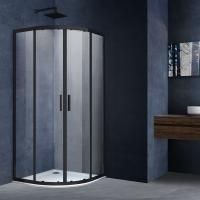 Душевые уголки Vincea Душевой уголок Alpha VSQ-3AL900CLB, 900*900, черный, стекло прозрачное,