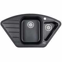 Кухонная мойка Paulmark Wiese 89 PM529050-BL Черная Кухонная мойка Paulmark Wiese 89 PM529050-BL Черная