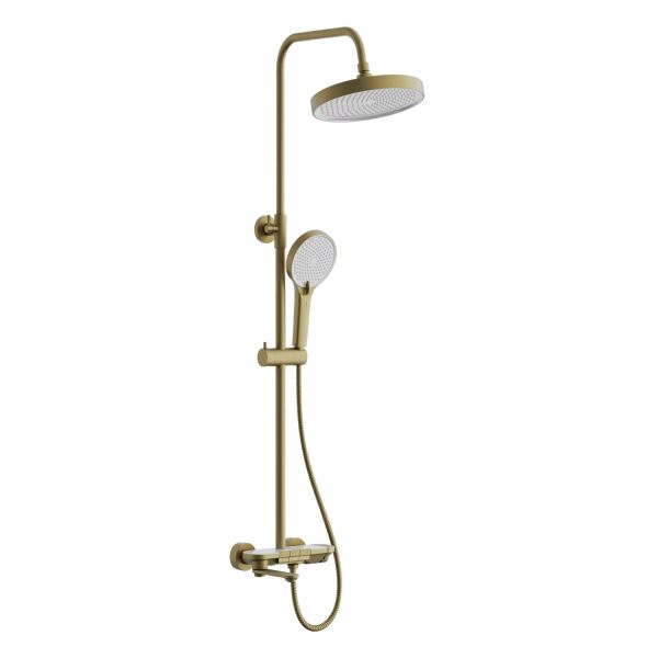 Душевая система BELZ B25713-5, брашированное золото