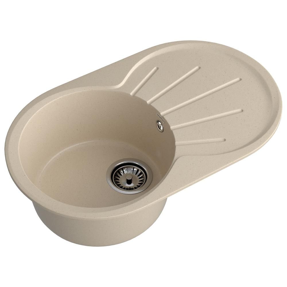 Кухонная мойка GranFest RONDO 750L, кашемир, артикул R-750L кашемир