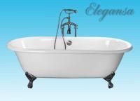 ВАННА чуг. ELEGANSA "GRETTA"  IRON FEET сhrome
