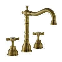 PRINCETON Смеситель для раковины на 3 отв., бронза
