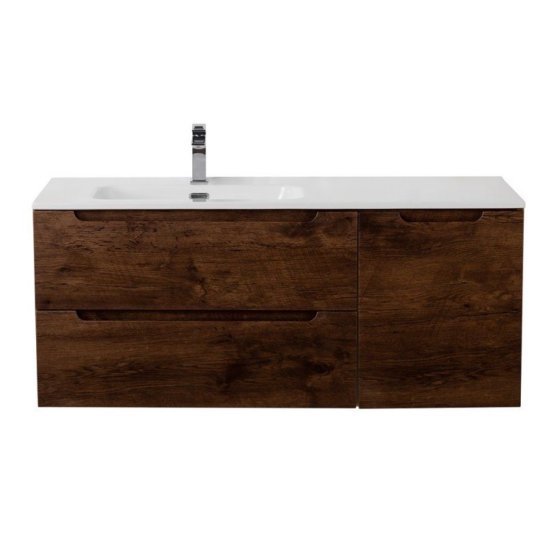 ETNA База под раковину подвесная с двумя выкатными ящиками и одной распашной дверцей, левосторонн. Rovere Nature,1004x462x500, ETNA-1000-2C-1A-SO-RN-L, артикул ETNA-1000-2C-1A-SO-RN-L