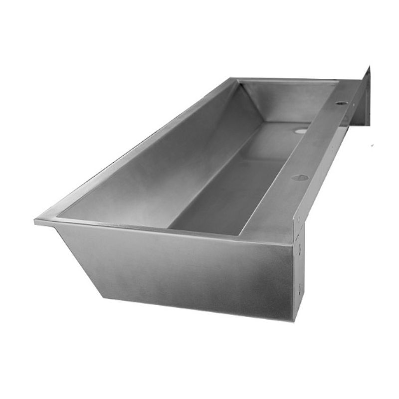 Раковина коллективная Тругор 1,6 м левая, сатин, артикул Раковина кол-ная L=1,6лев1,2