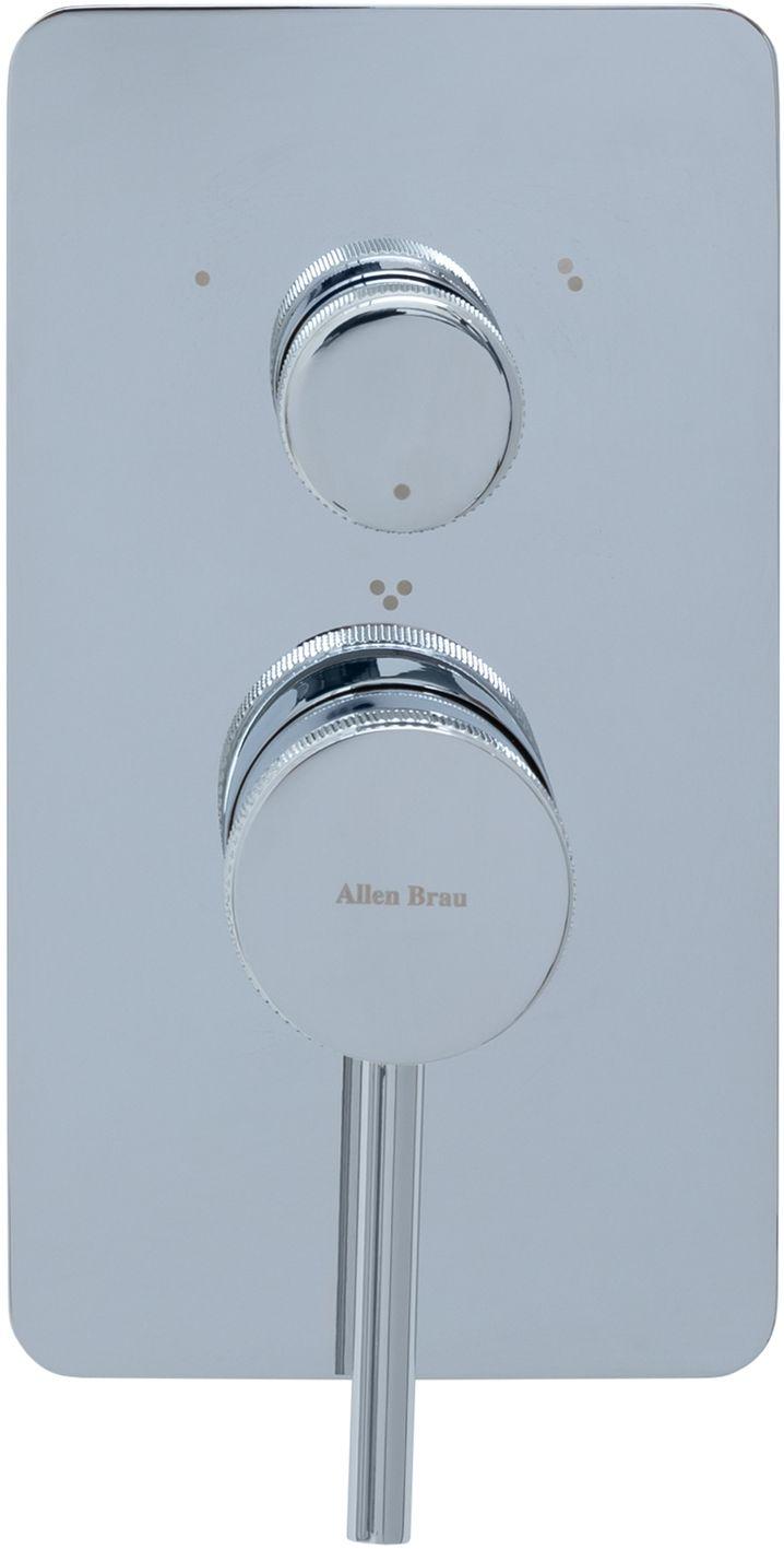 Смеситель для ванны Allen Brau Priority 5.31A11-00 (с внутренней частью, 3 выхода) хром, артикул 5.31A11-00