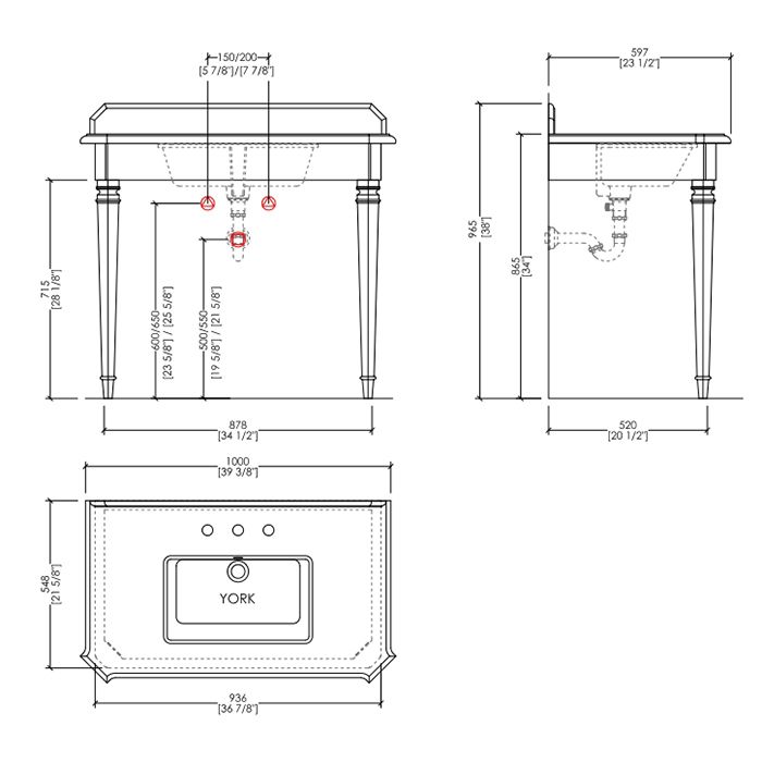 Devon Epoque Консоль раковину 103/100xh86x60 см со столешницей из белого mрамора bianco carrara с керам. раковиной York ножки хром, артикул DEEPOQUEMCACR