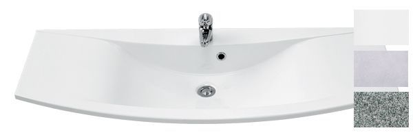 Marlin 3040city, раковина из минерального литья 122 см, цвет белый, артикул CITY120