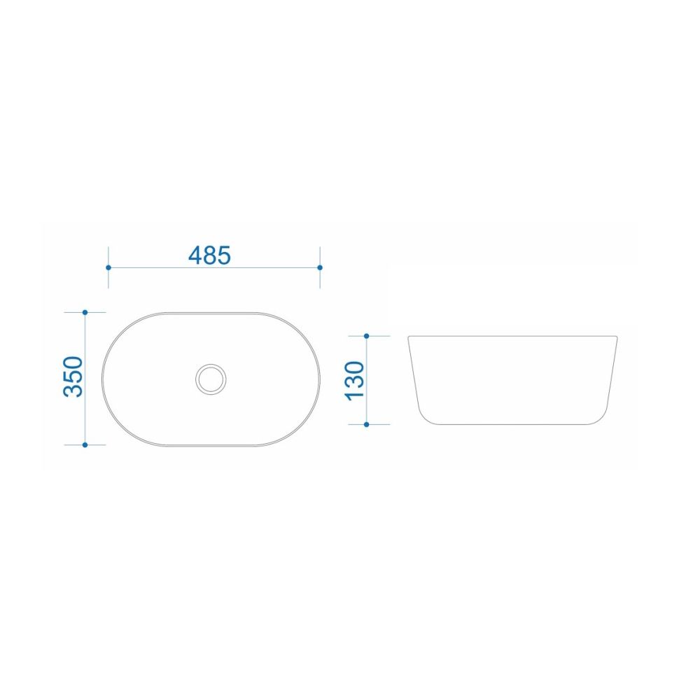 Раковина чаша Maretti FL13NS09-844, белая, артикул FL13NS09-844