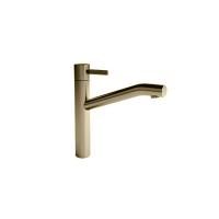 Fantini AF/21 Смеситель для раковины, 1 отв., без донного клапана, излив 217мм, цвет: Matt British Gold PVD