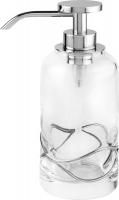 Surya Crystal Stream, дозатор 7х7хh18 см с помпой V1, цвет хром Surya Crystal Stream, дозатор 7х7хh18 см с помпой V1, цвет хром