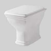 Artceram CIVITAS Унитаз напольный 36х54 см, слив в пол, цвет белый (крепится на силикон)