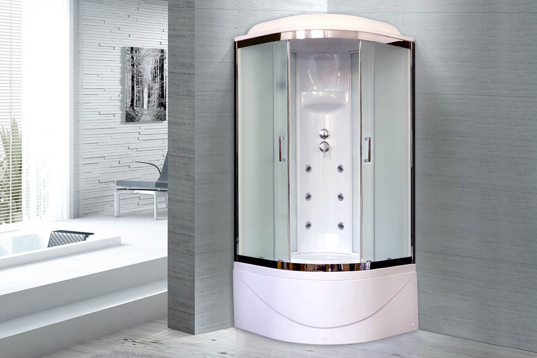 Душевая кабина Royal Bath RB 90BK3-WC-CH (белое/матовое) Душевая кабина Royal Bath RB 90BK3-WC-CH (белое/матовое)