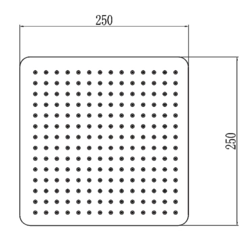 Верхний душ Savol S-FDP01H, черный