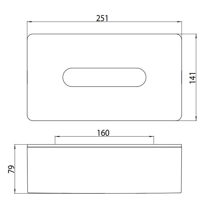EMCO Loft Контейнер для салфеток, opbouw, wandmodel, цвет хром