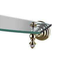 Devon  Diamond Полка стеклянная 600 мм, цвет держателей  светлое золото