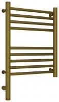 Полотенцесушитель электрический "БОГЕМА 3.0" прямая 500х400 / МЭМ левый (Состаренная бронза)