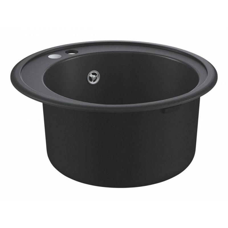 Мойка GROHE K200 с одной чашей, диаметр 510 мм, черный гранит (31656AP0) Мойка GROHE K200 с одной чашей, диаметр 510 мм, черный гранит (31656AP0)
