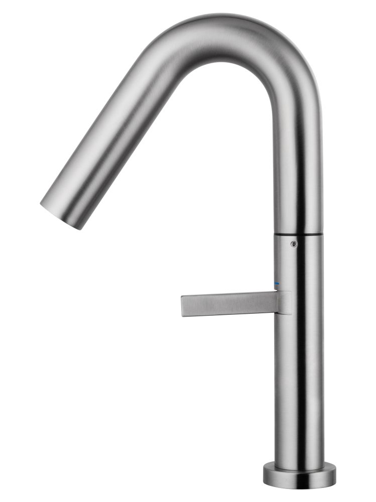 Смеситель для раковины высокий WONZON & WOGHAND, Брашированный никель (WW-6068-BS)