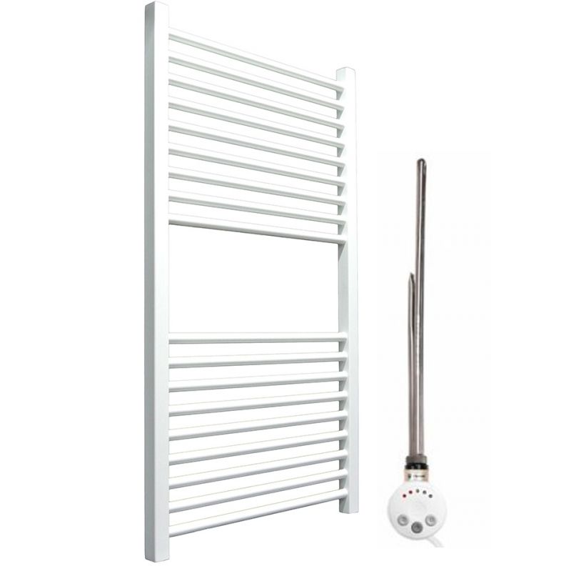 Электрический полотенцесушитель Ника Modern ЛМ 2 100x50 сухой тэн Белый матовый 18 перекладин