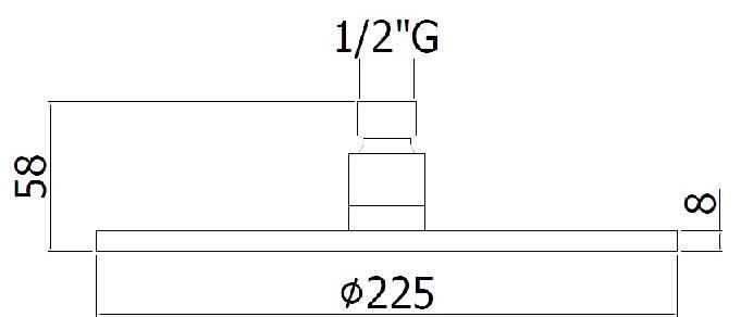Верхний душ Paffoni Master ZSOF074CR