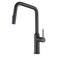 Смеситель для кухни с выдвижной лейкой Timo Saona 2386/03FL черный Смеситель для кухни с выдвижной лейкой Timo Saona 2386/03FL черный