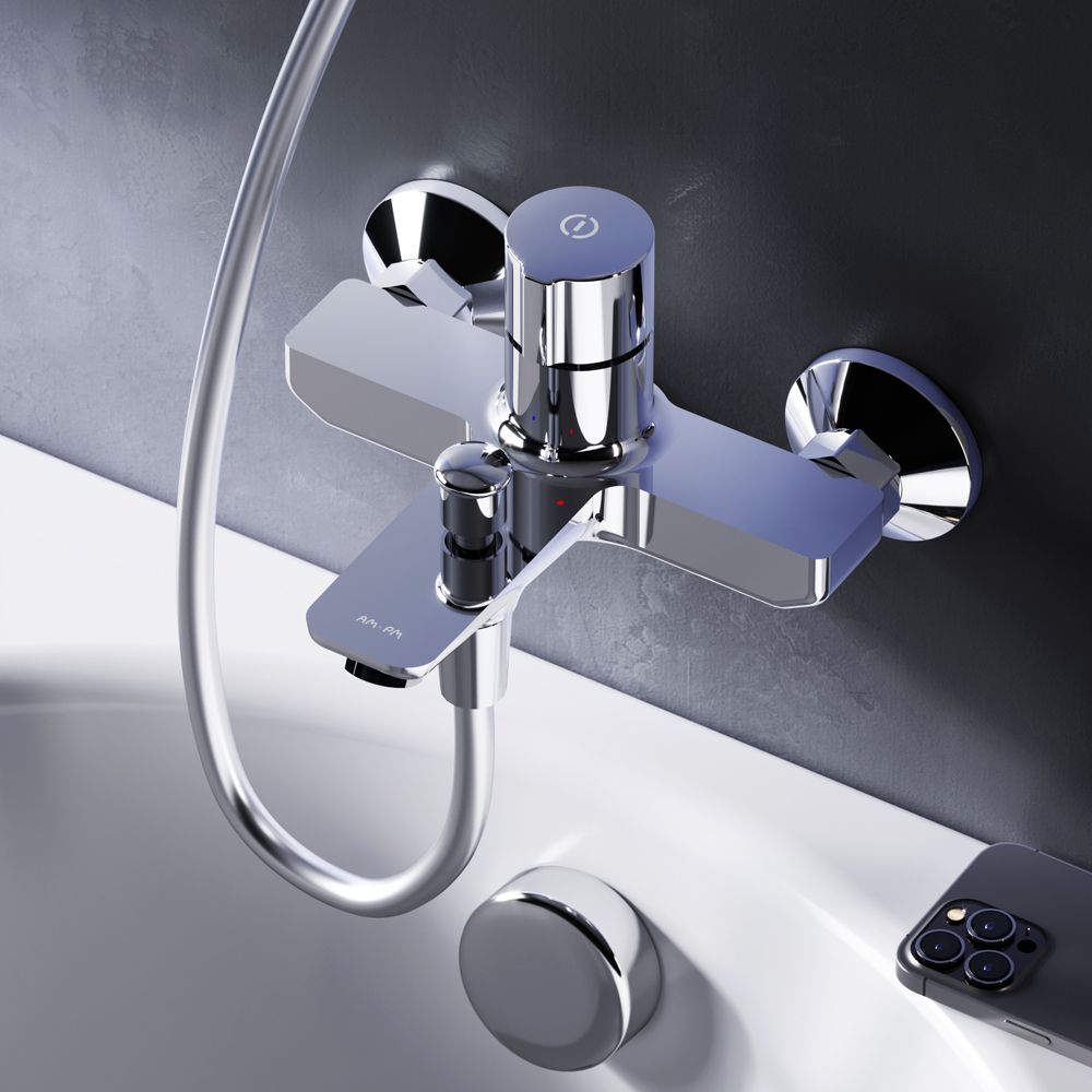 F85A10500 X-Joy, TouchReel смеситель д/ванны/душа, хром, шт. F85A10500 X-Joy, TouchReel смеситель д/ванны/душа, хром, шт.