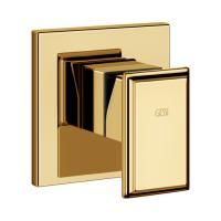 Gessi Eleganza Внешняя часть встраиваемого однорычажного смесителя для раковины, цвет: золото