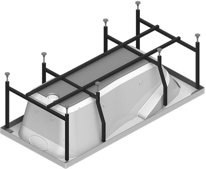 Акриловая ванна Radomir Парма-дона 180x85 L 1-01-0-1-1-035 Белая без гидромассажа