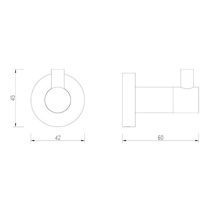 Крючок OMNIRES MODERN PROJECT MP60110CR (хром) Крючок OMNIRES MODERN PROJECT MP60110CR (хром)