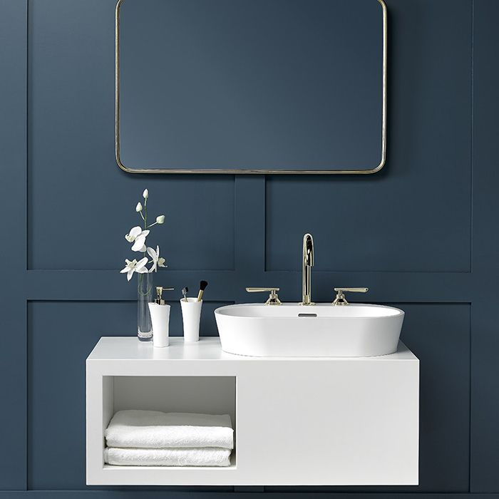 THG MONCEAU Раковина 600х410х120 мм., без отверстий для смесителя, с переливом, цвет белый матовый