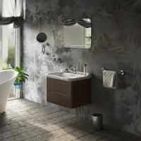 Kerasan Waldorf Раковина керамическая 80х55см, c 1 отверстием под смеситель, белая, цвет заглушки - хром