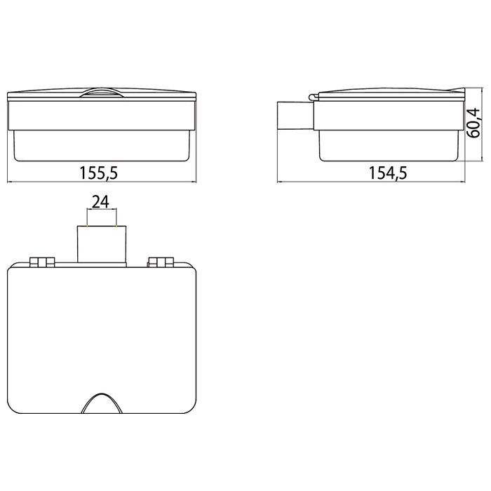 Emco Loft Держатель влажных салфеток, пластиковая вставка, цвет хром