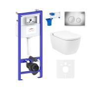 Комплект для подвесного унитаза 7 в 1 Lavinia Boho Relfix Smart V-Clean 87561122