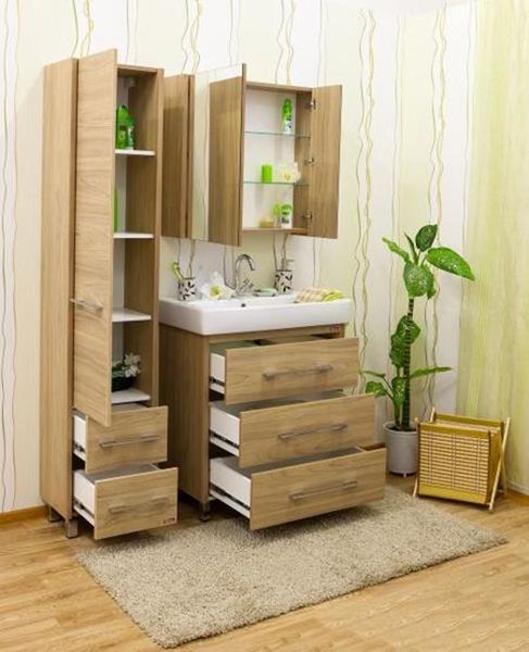 Тумба для раковины Sanflor Ларго 80 С0002110 Швейцарский вяз Тумба для раковины Sanflor Ларго 80 С0002110 Швейцарский вяз