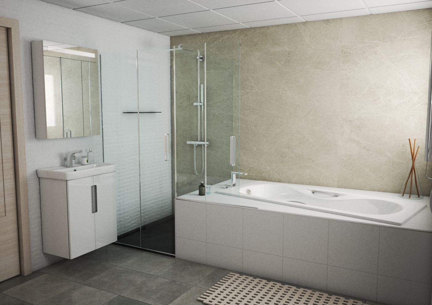 Бьёрн ванна чугунная 1700*750 б/п, с ручками, ножки в комплекте