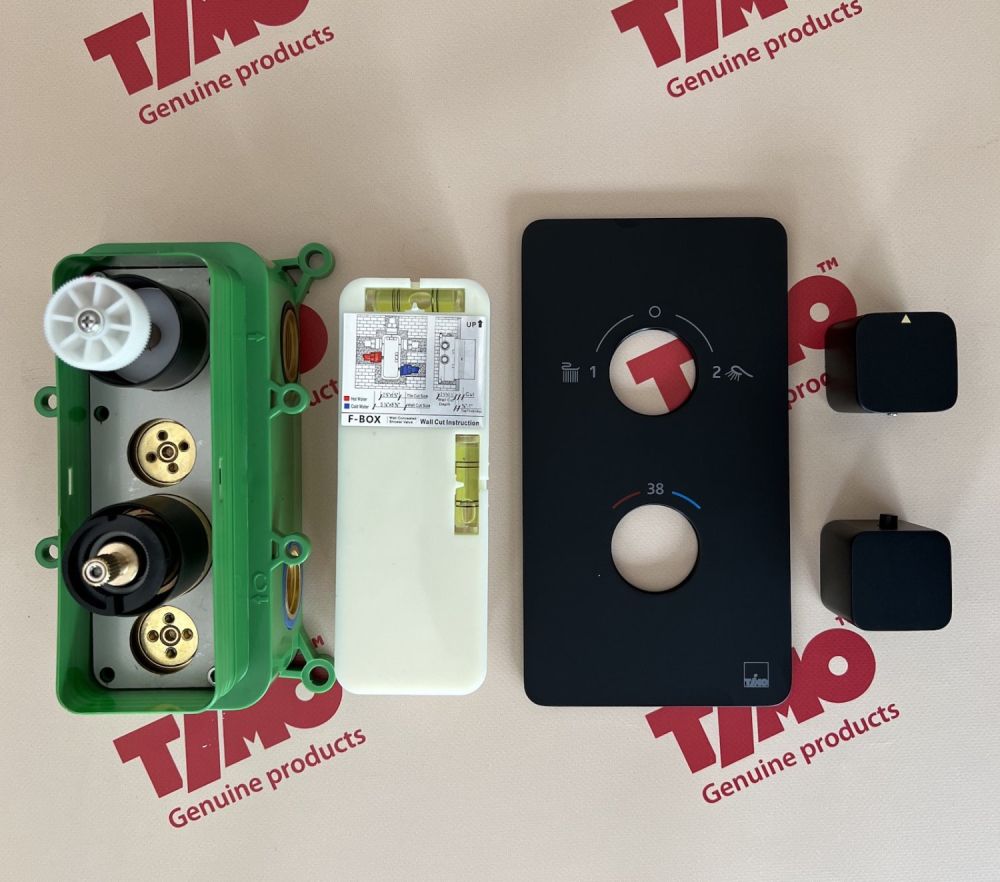 Душевая система встроенная с термостатом Timo Petruma SX-5059/03SM черный, артикул SX-5059/03SM