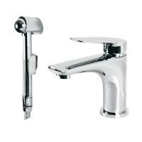 LAGUNA Смеситель для раковины моноком., с гигиеническим душем, хром