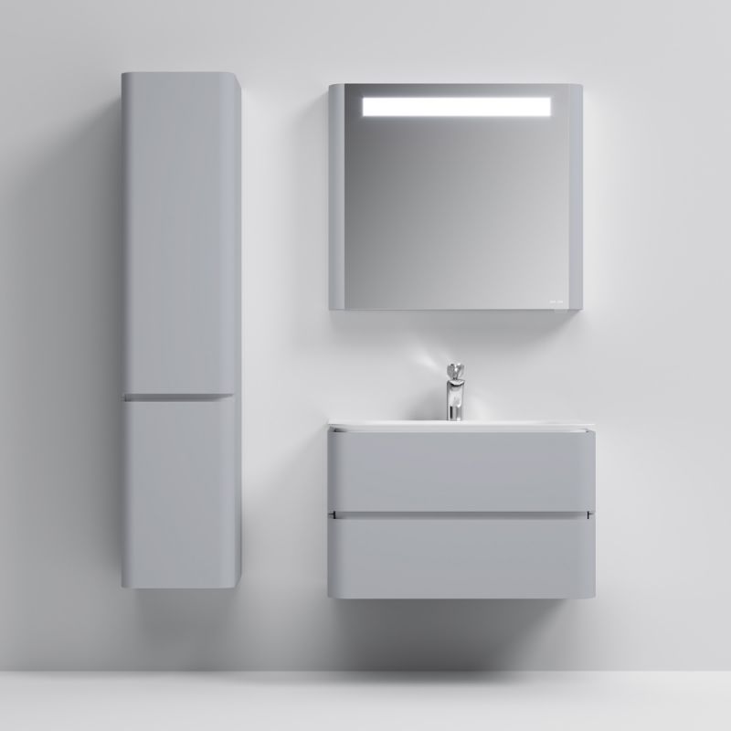 Тумба под раковину AM.PM Sensation 80 M30FHX0802FG подвесная Серый шелк Тумба под раковину AM.PM Sensation 80 M30FHX0802FG подвесная Серый шелк