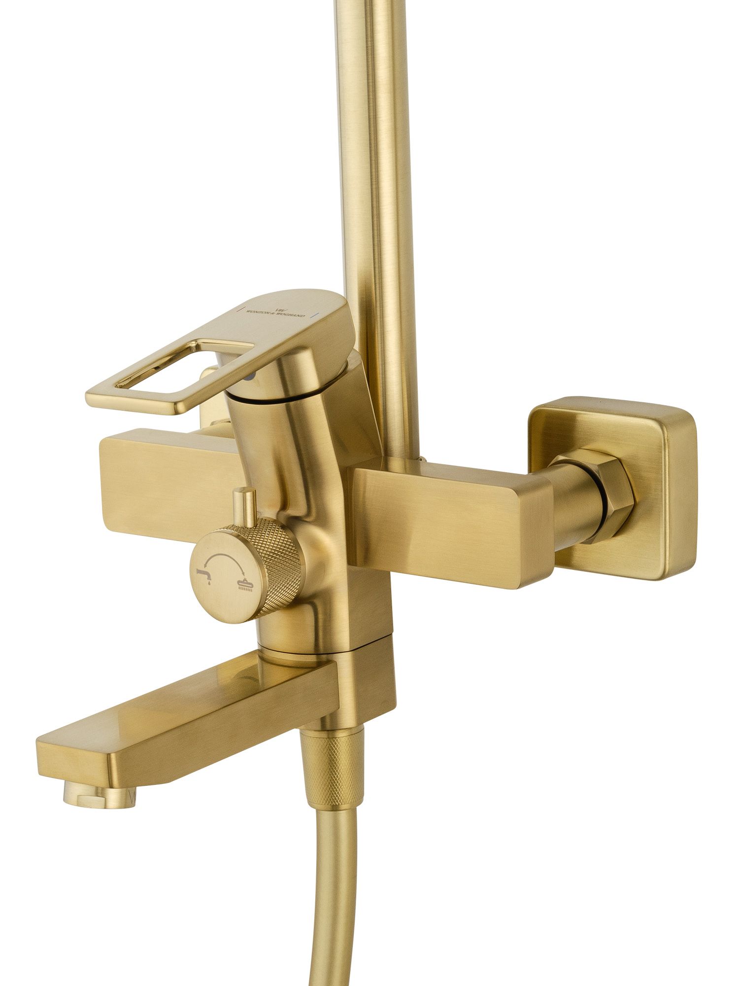 Душевая система WONZON & WOGHAND FRAME, Брашированное золото (WW-88739010-BG)