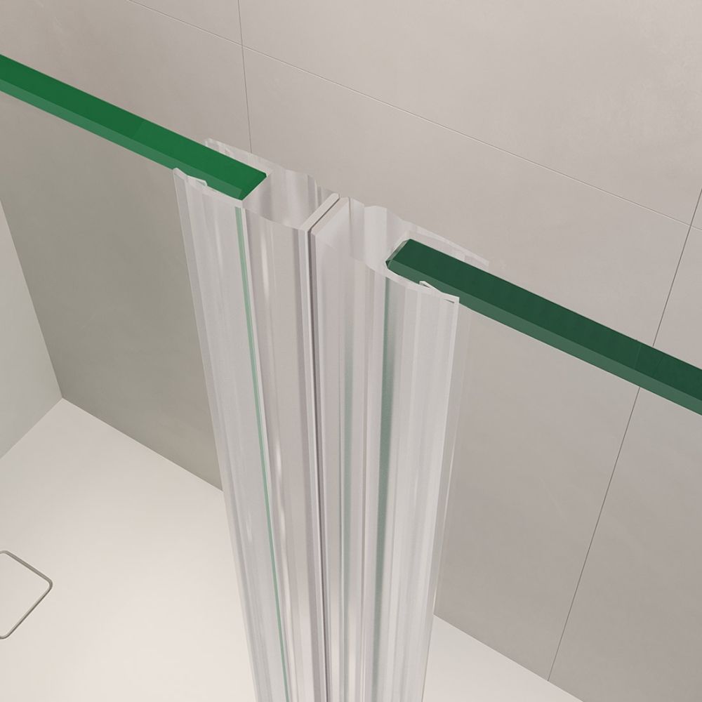 Душевая дверь RGW LE-008 (LE-003 + Z-09 + профиль A-14) (Прозрачное, 1100)