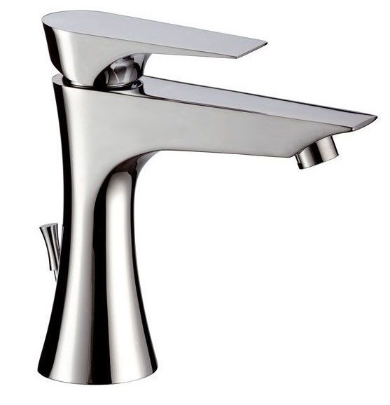 Daniel Diva, однорычажный смеситель для раковины (излив 10,6 см), с донным клапаном, цвет золото