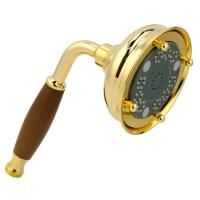 RICAMBI Ручной душ, 3-х позиционный, антикальций, латунь, орех/золото