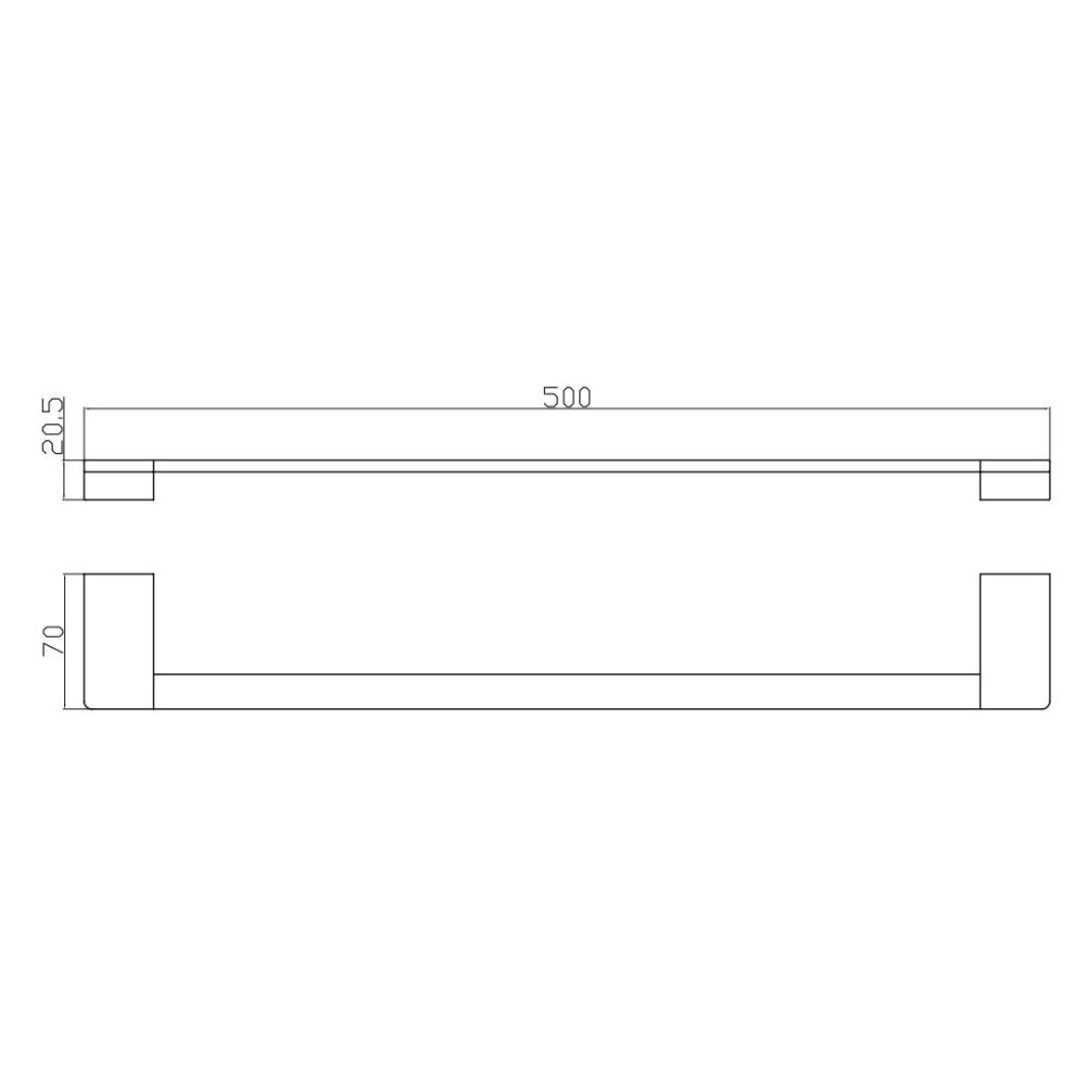 Полотенцедержатель Rav Slezak NIL NLA0701/50, хром