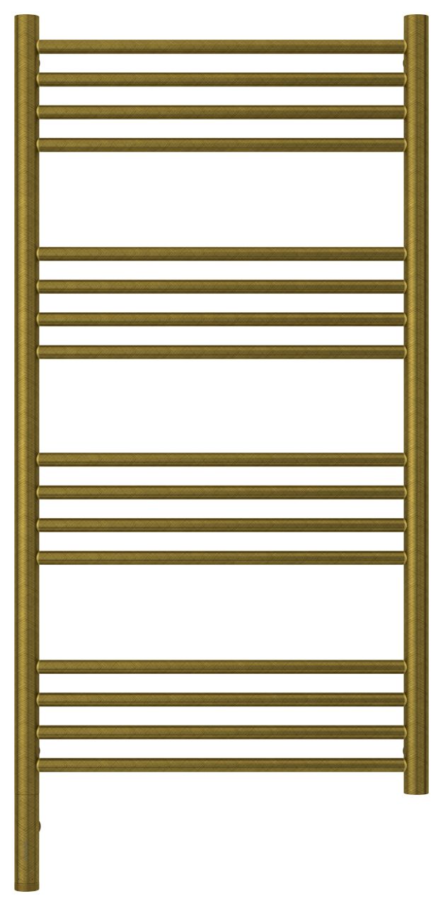 Полотенцесушитель электрический "БОГЕМА 3.0" прямая 1000х500 / МЭМ левый (Состаренная бронза)